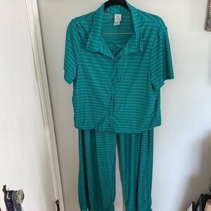 Hurley Teal mesh swim coverup/lounge set